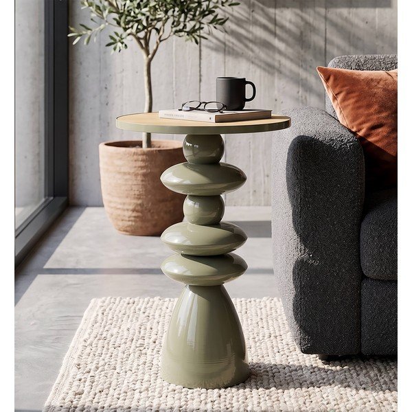 Fém kerek tárolóasztal ø 45,5 cm Metal Console – Mauro Ferretti-image-1