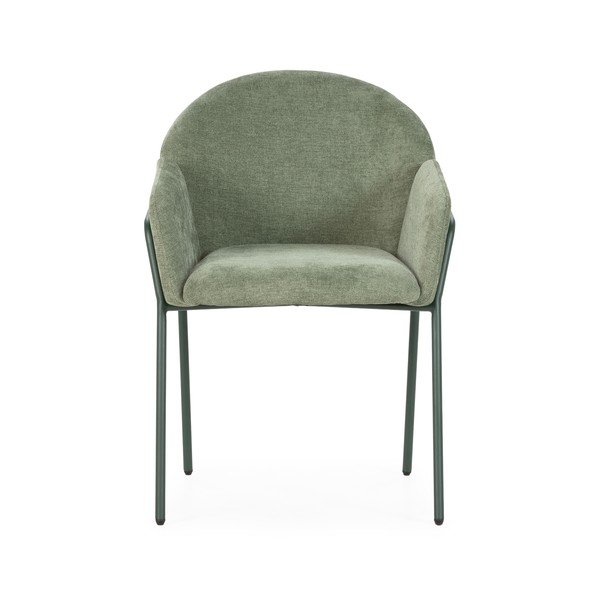 Zöld kárpitozott étkezőfotel szett 2 db-os Aslin – MOME-image-3