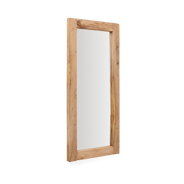 Fali tükör tömörfa kerettel 80x180 cm Maden – Kave Home