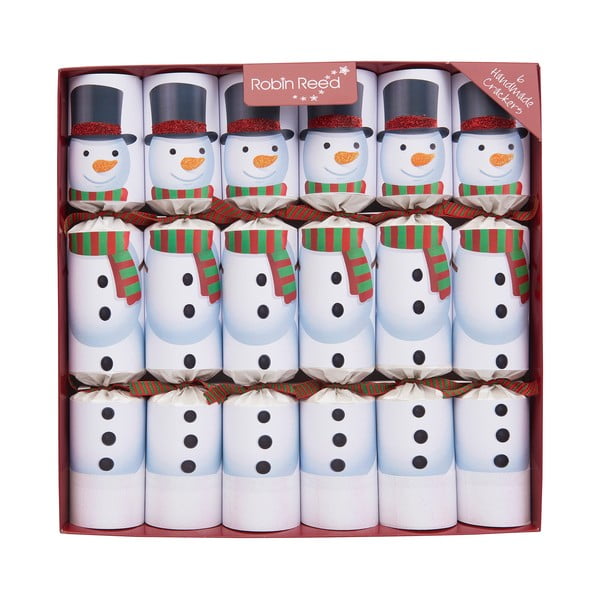 Karácsonyi cracker készlet 6 db-os Racing Snowman - Robin Reed