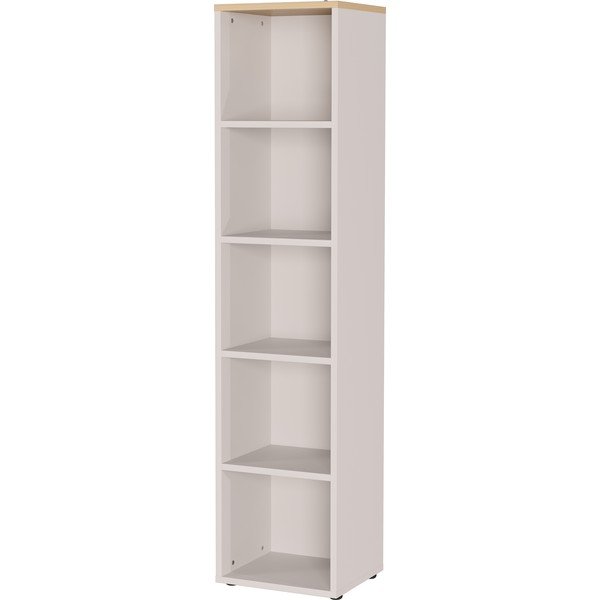 Krémszínű matt polcos állvány 45x197x40 cm Lissabon – Germania
