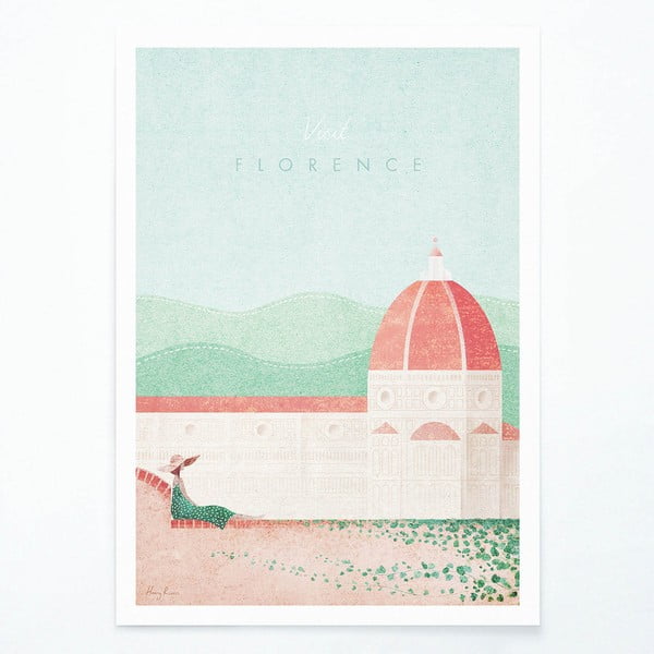 Poszter Florence, 30x40 cm - Travelposter