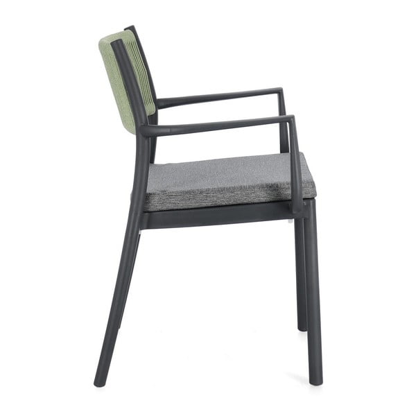 Szürke műanyag kerti szék szett 4 db-os Alvin   – Bizzotto-image-3