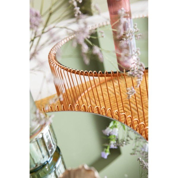 Rézszínű kerek dohányzóasztal szett 2 db-os ø 69,5 cm Wire Big – Kare Design-image-2