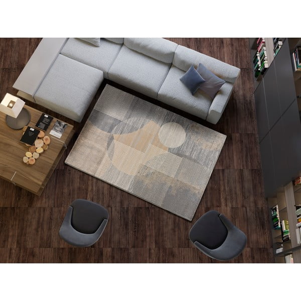 Szürke-bézs szőnyeg 133x190 cm Edel – Universal-image-1