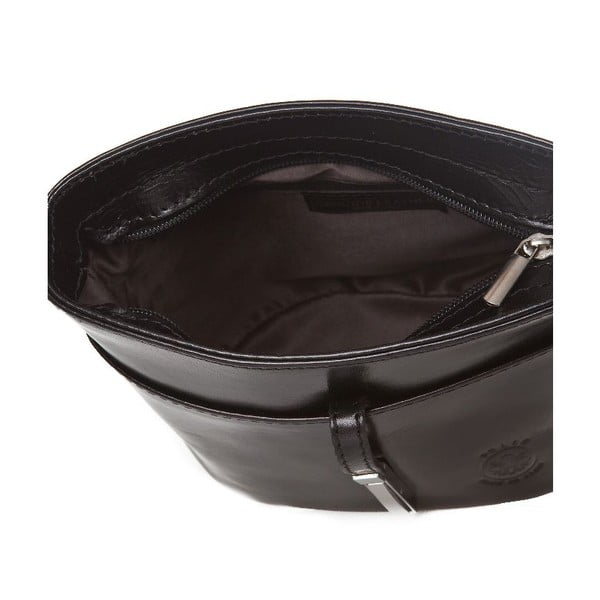 Severina fekete bőr kézitáska - Markese-image-3