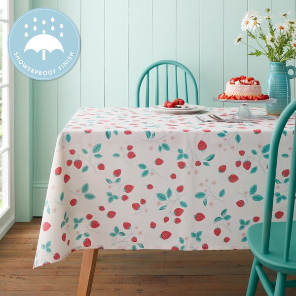 Pamut asztalterítő 137x178 cm  Strawberry Garden – Catherine Lansfield-image-3
