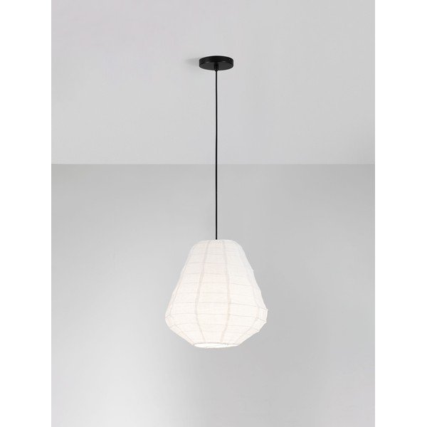 Fehér len függőlámpa ø 36 cm Linnet – Nova Luce-image-3
