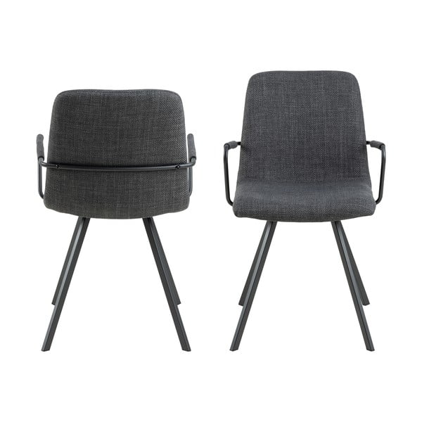 Sötétszürke étkezőszék szett 2 db-os Selina – Actona-image-3