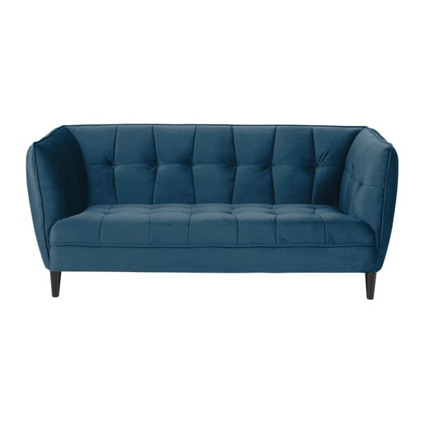 Jonna kék bársony kanapé, hosszúság 182 cm - Actona