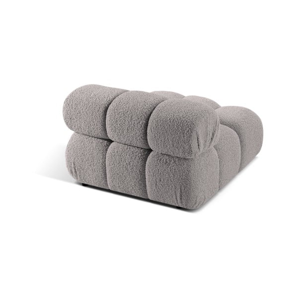 Világosszürke buklé kanapé modul (középső rész) Bellis – Micadoni Home-image-4