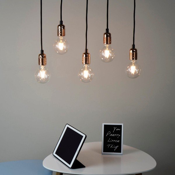 Uno ötágú függőlámpa rézszínű részletekkel - Sotto Luce-image-1