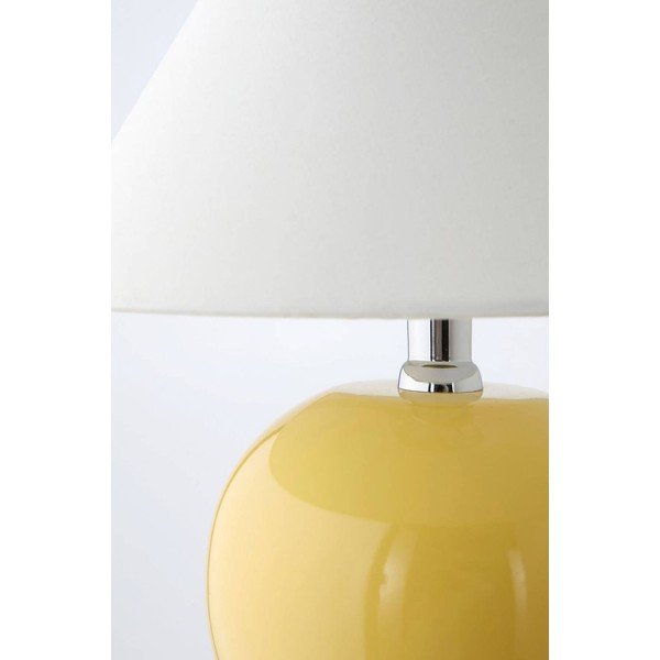 Sárga-krémszínű kerámia asztali lámpa (magasság 29 cm) Karamell – Jotex-image-3