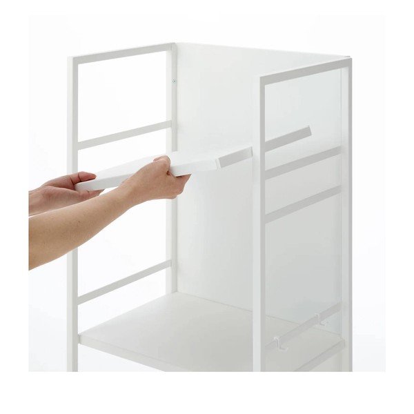 Fehér fém gurulós polcos állvány 42x84,5x32 cm Tower – YAMAZAKI-image-3