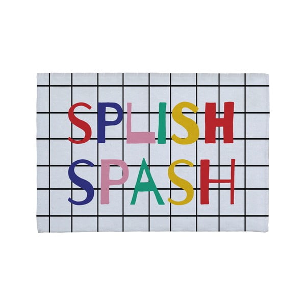 Splish pamut-keverék fürdőszobaszőnyeg, 60 x 40 cm - Little Nice Things
