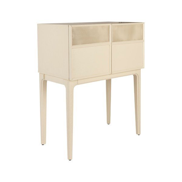 Krémszínű komód tölgyfa dekorral 80x100x45 cm June – Zuiver-image-2