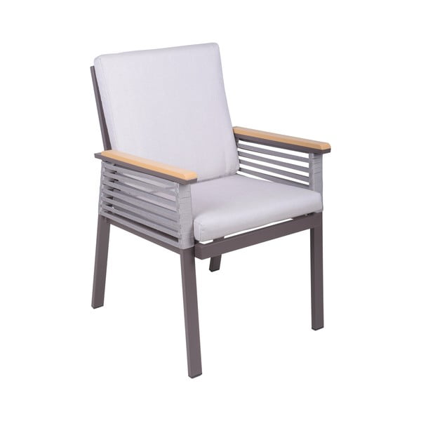 Világosszürke fém kerti fotel Denia – Garden Pleasure