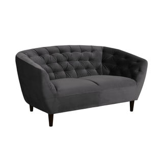 Ria sötétszürke bársony kanapé, 150 cm - Actona