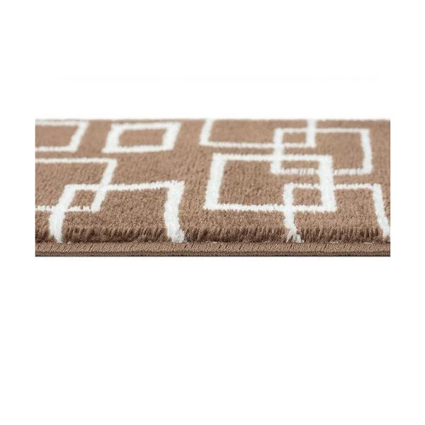 Barna lépcsőszőnyeg szett 13 db-os 22x73 cm Geometric – Mila Home-image-1