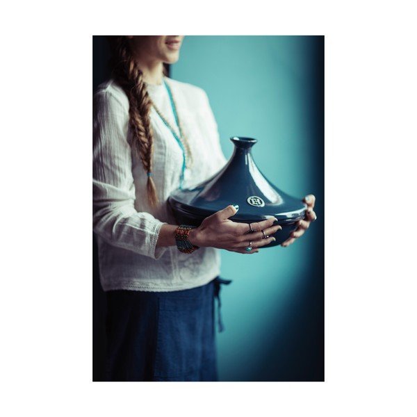 Kék tajine edény, ⌀ 26 cm - Emile Henry-image-3