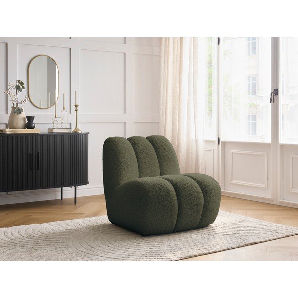 Zöld buklé fotel Janissaire – Bobochic Paris-image-1