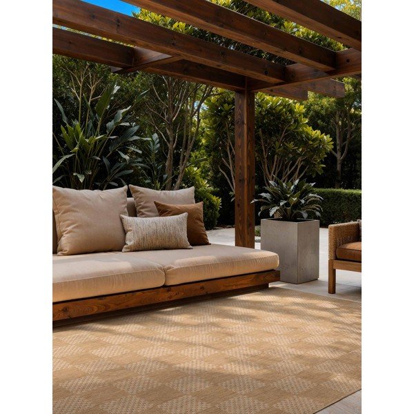 Krémszínű-natúr színű kültéri-beltéri szőnyeg 160x230 cm Haringey Dorothy – Ted Baker-image-1