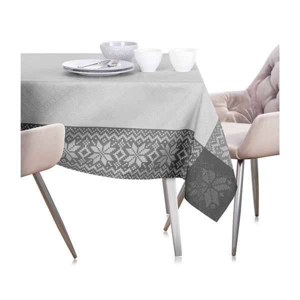 Saintes szürke karácsonyi asztalterítő, 140 x 180 cm - AmeliaHome-image-3