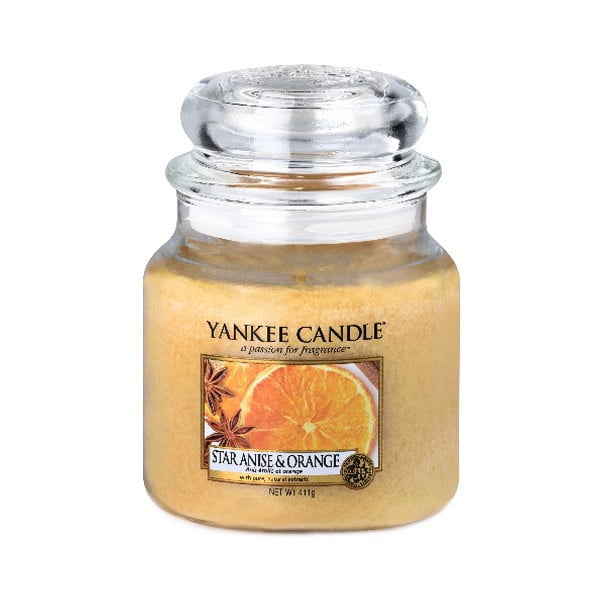 Ánizs és narancs illatgyertya, égési idő 60-90 óra - Yankee Candle