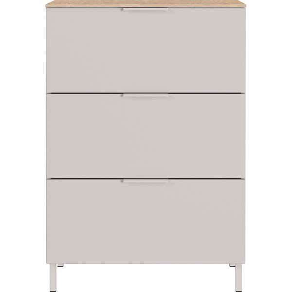 Krémszínű matt szekrény 68x98x40 cm Savoca – Germania-image-2