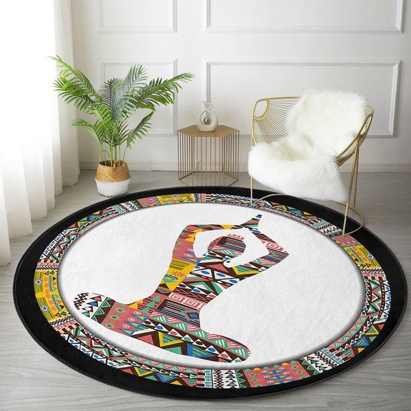 Mosható-robotporszívóval tisztítható kerek szőnyeg ø 80 cm Comfort – Mila Home-image-4