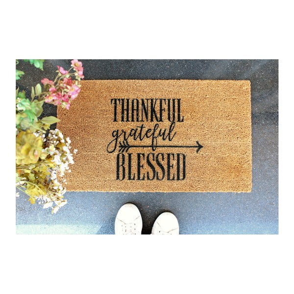 Thankful Grateful Blessed lábtörlő, 70 x 40 cm - Doormat