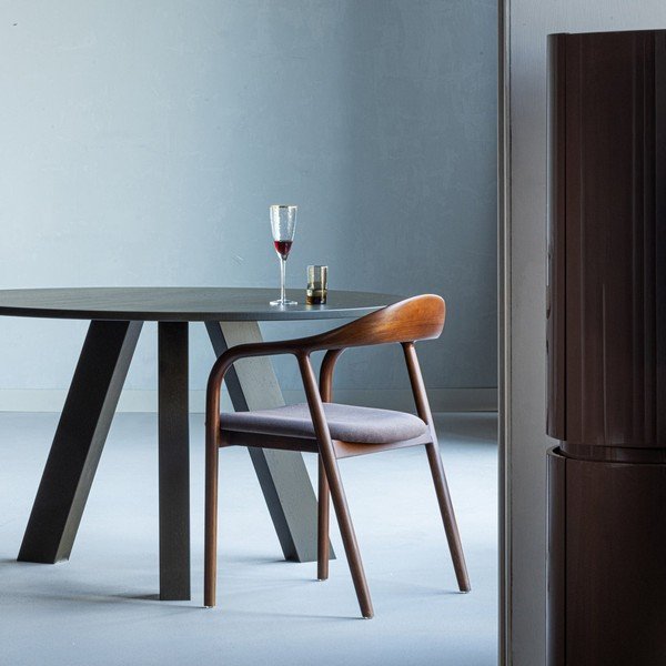 Tölgyfa kerek étkezőasztal ø 129 cm Rhonda – WOOOD-image-3