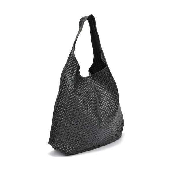 Barbara fekete bőr kézitáska - Mangotti Bags-image-1