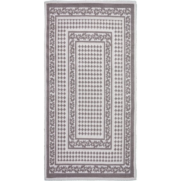 Olivia sötétbézs pamut szőnyeg, 80 x 150 cm - Vitaus
