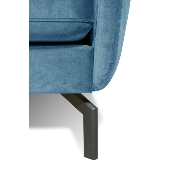 Magic kék bársony sarokkkanapé, bal oldali - Scandic-image-4