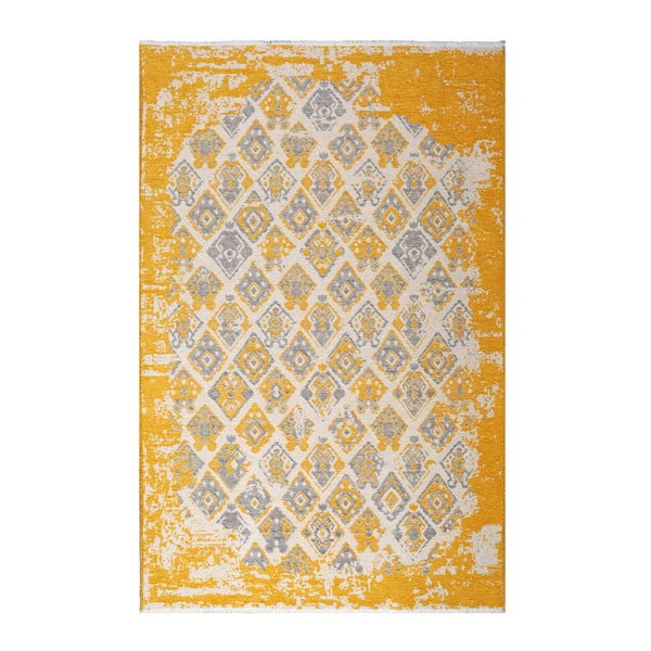 Halimod Maleah szürkés-sárga kétoldalú szőnyeg, 125 x 180 cm