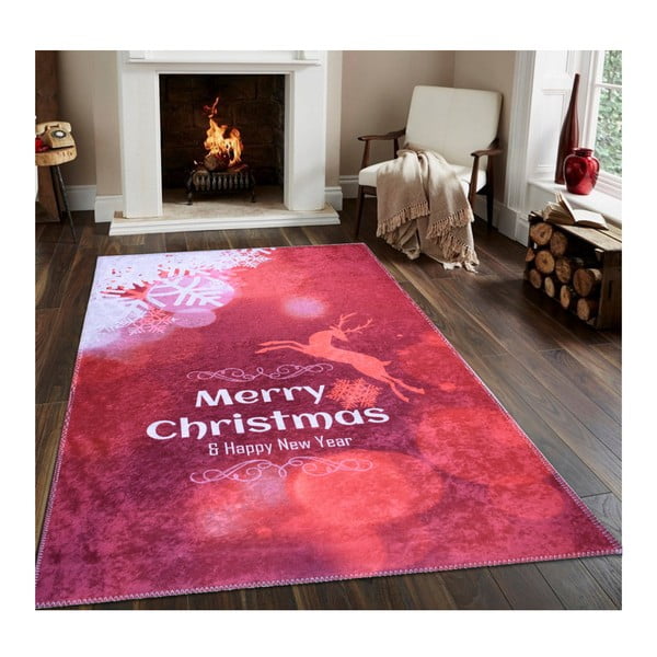 Christmas piros futószőnyeg, 80 x 200 cm - Vitaus