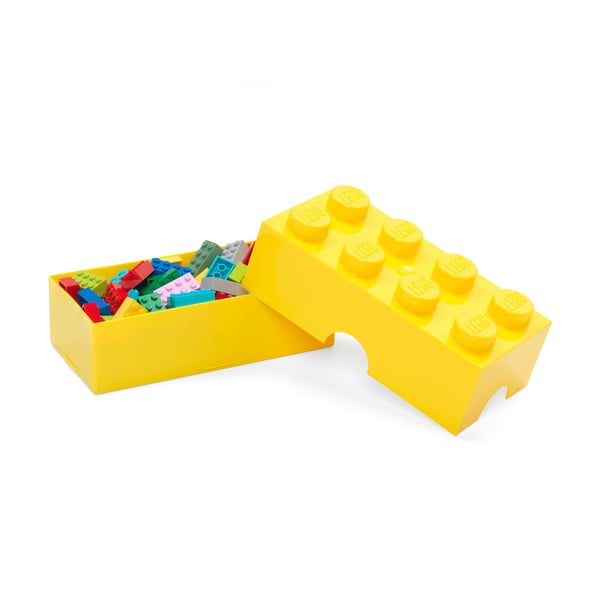 Sárga műanyag gyerek tárolódoboz 20x10x7 cm – LEGO®-image-2