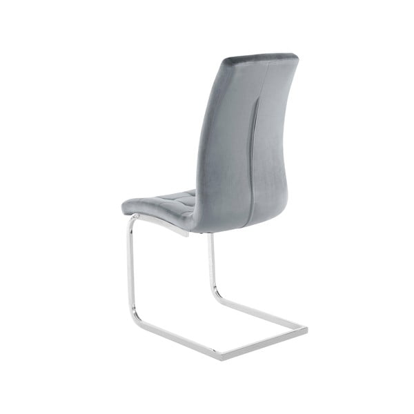 Szürke bársony étkezőszék szett 2 db-os Lola – Støraa-image-3