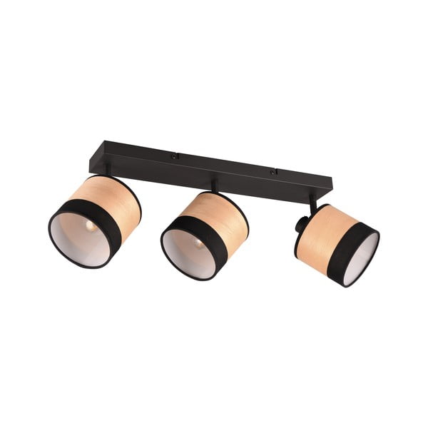 Fekete-natúr színű mennyezeti lámpa ø 12 cm Bolzano – Reality-image-1