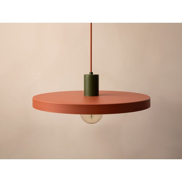 Téglavörös fém függőlámpa ø 40 cm Ori – Micadoni -image-2