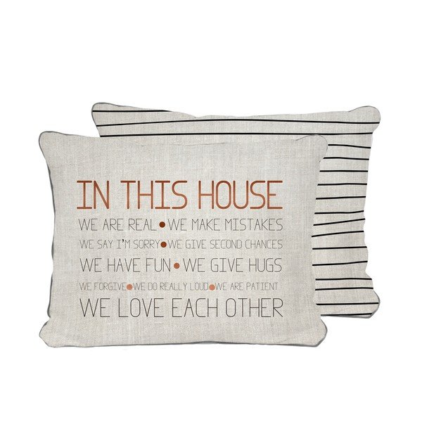 House bézs párna, 50 x 35 cm - Really Nice Things-image-2