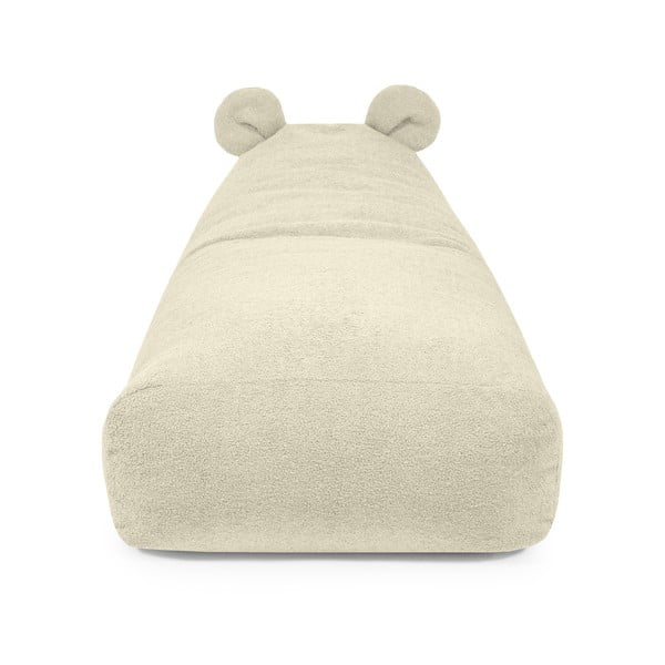 Krémszínű buklé gyerek babzsákfotel Snug 130 Bear – SLOWDOWN-image-1