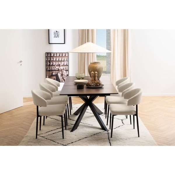 Kerámia bővíthető étkezőasztal 90x210 cm Irwine – Actona-image-3