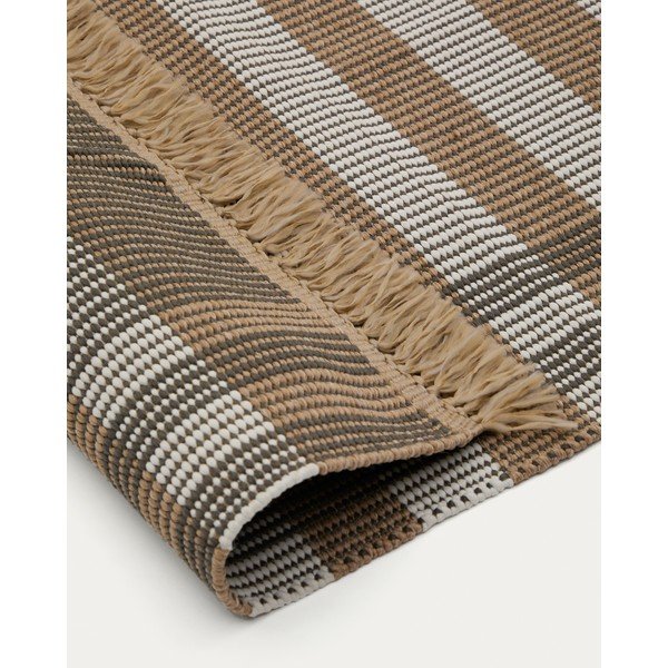 Bézs kétoldalas-kézi szövésű szőnyeg 60x90 cm Barani – Kave Home-image-4