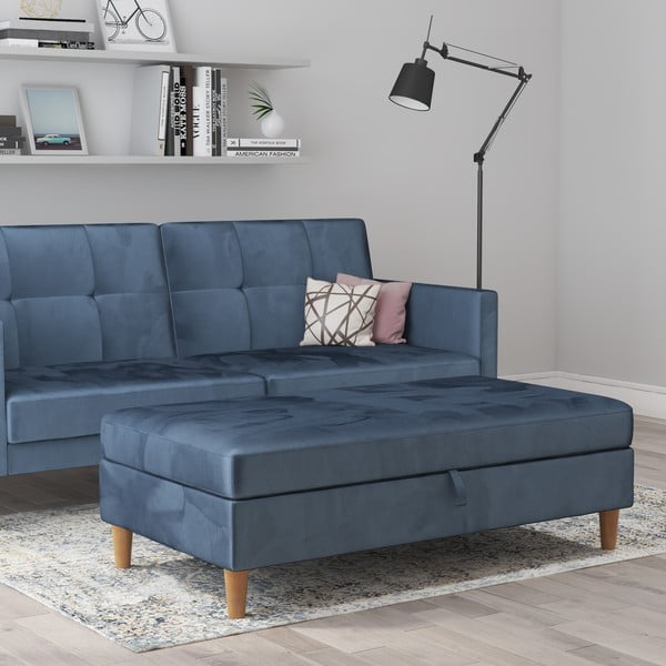 Kék bársony lábtartó Lilly – Støraa-image-3