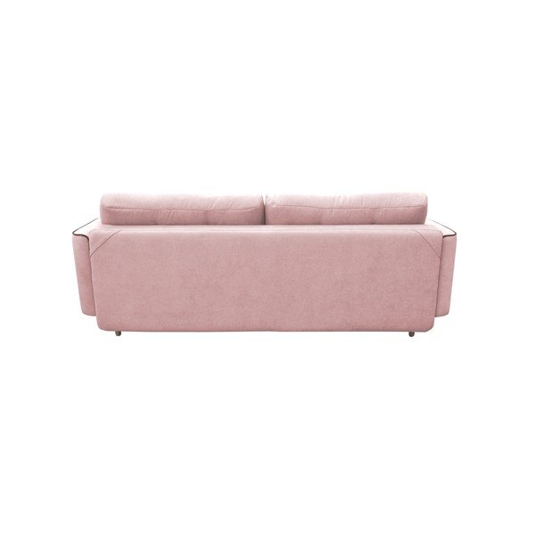 Ivy rózsaszín 3 személyes kinyitható kanapé világos lábakkal - Mazzini Sofas-image-3