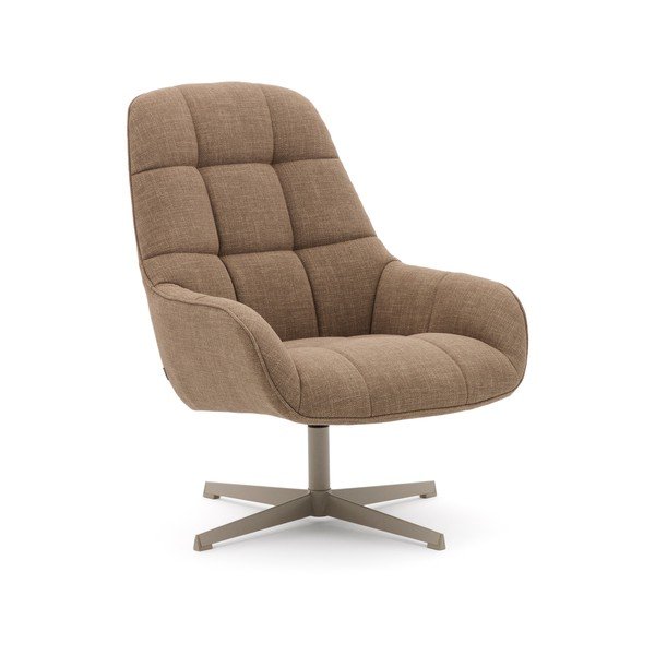 Barna forgó fotel Jaspe – Kave Home