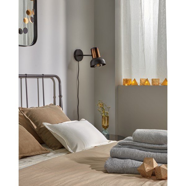 Amina fekete fali lámpa - Kave Home-image-3