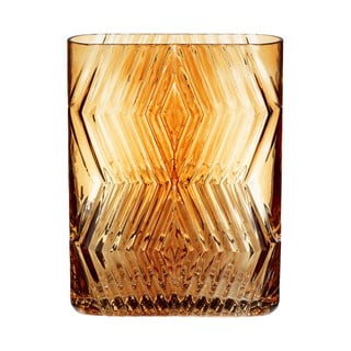 Deco narancssárga üveg váza, magasság 18 cm - Hübsch